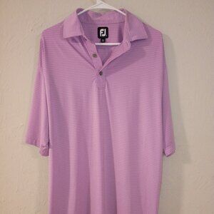 FootJoy Bogey Hills Country Club Performance Golf Polo – Light Purple – Size Lar